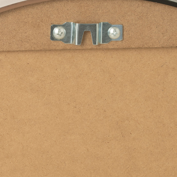 J-Line spiegel Rond - metaal|hout - zwart - small - Ø 40 cm