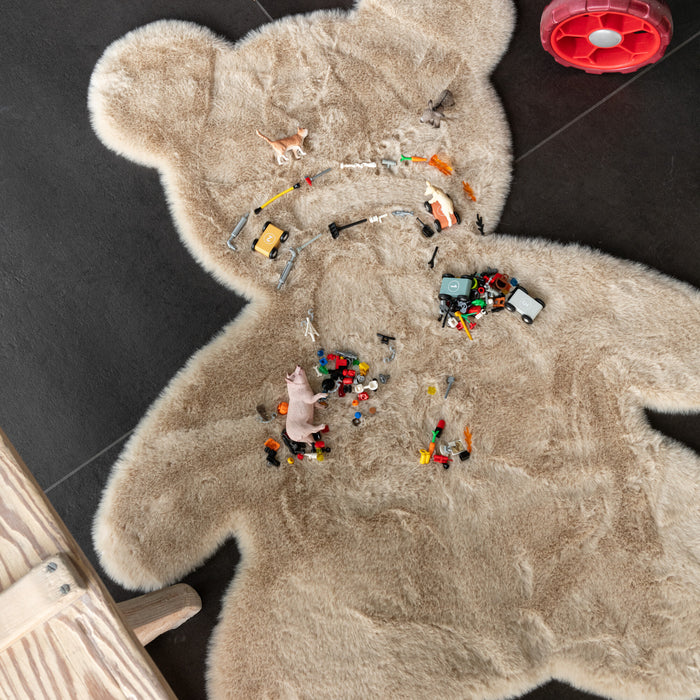 J-Line tapijt Beer - vloerkleed - polyester - beige