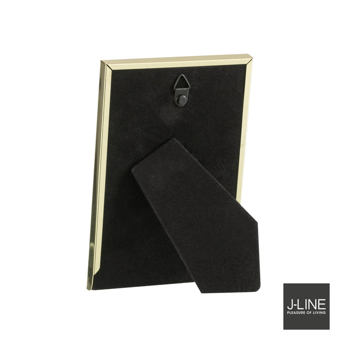 J-Line Fotolijst – Moderne Fotokader - Metaal – 10x15 cm – Goud