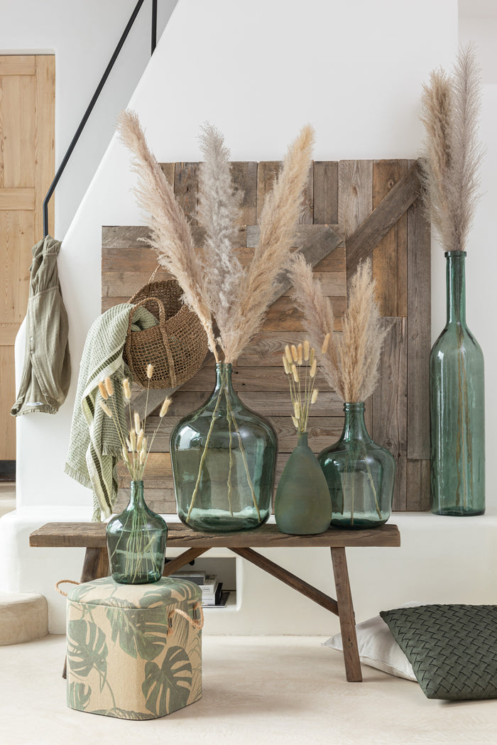 J-Line Vaas Karaf Glas Groen Medium