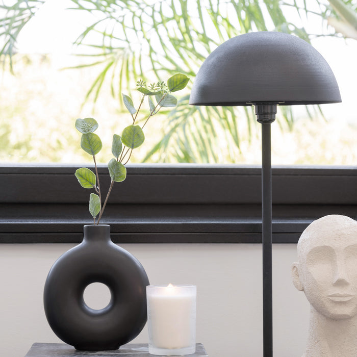 J-Line Vaas Cleo Ker Zwart Asssortiment Van 2 - 20 cm hoog