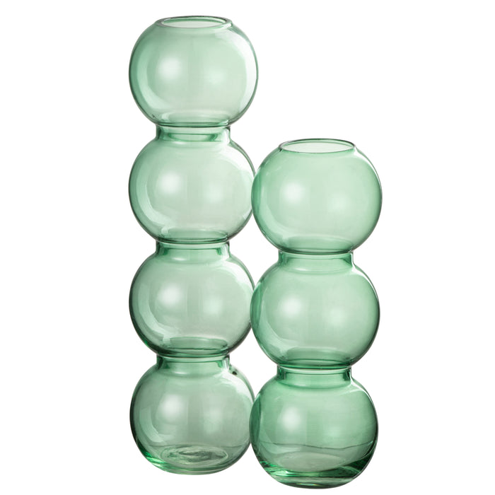 J-Line vvaas Bollen - glas - groen - large