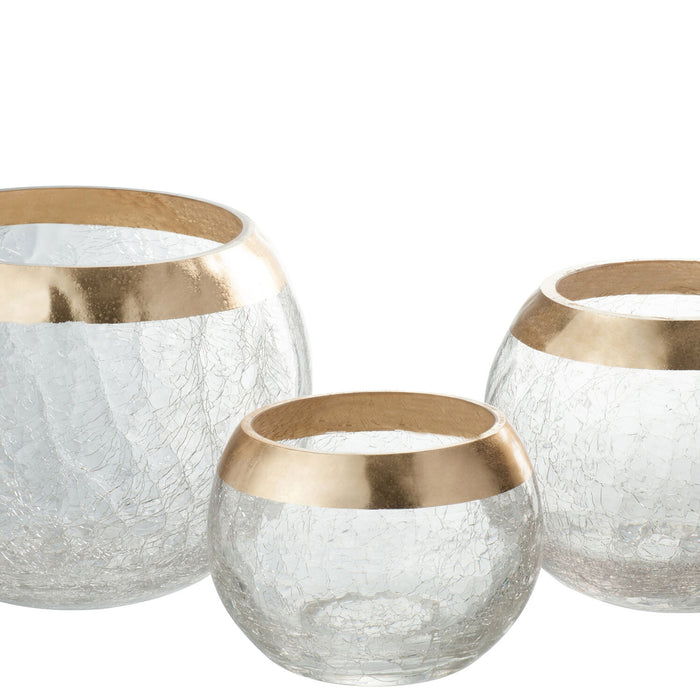 J-Line Kaarshouder - glas - transparant - small