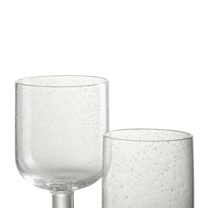 J-Line wijnglas Tommy wijnglas - glas - 6 stuks
