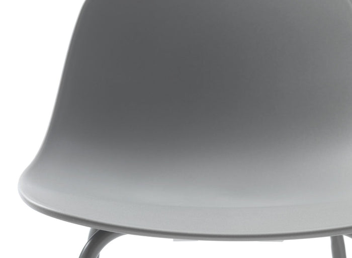 Lisomme Suus kunststof barkruk grijs