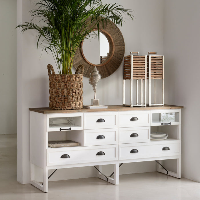 Riviera Maison Spiegel decoratieve rand, Wandspiegel - Lupine Rope