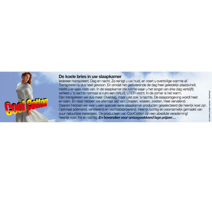 Cool Cotton beschermtopper 100% katoen koele Matrasoplegger 160x200cm