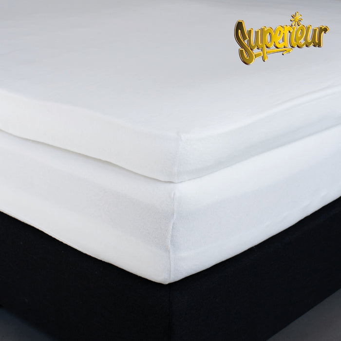 Superieur katoenen toppermatras bescherming Molton 160x200cm