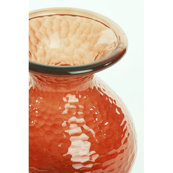 Light & Living Vaas Ozark Rood - Glas - 15x19x15cm (BxHxD)