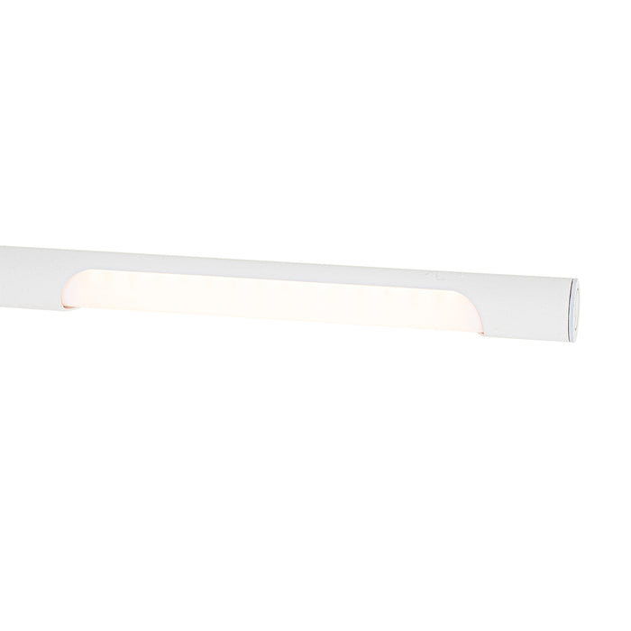 QAZQA Klem bureaulamp wit incl. LED met touch dimmer - Lionard