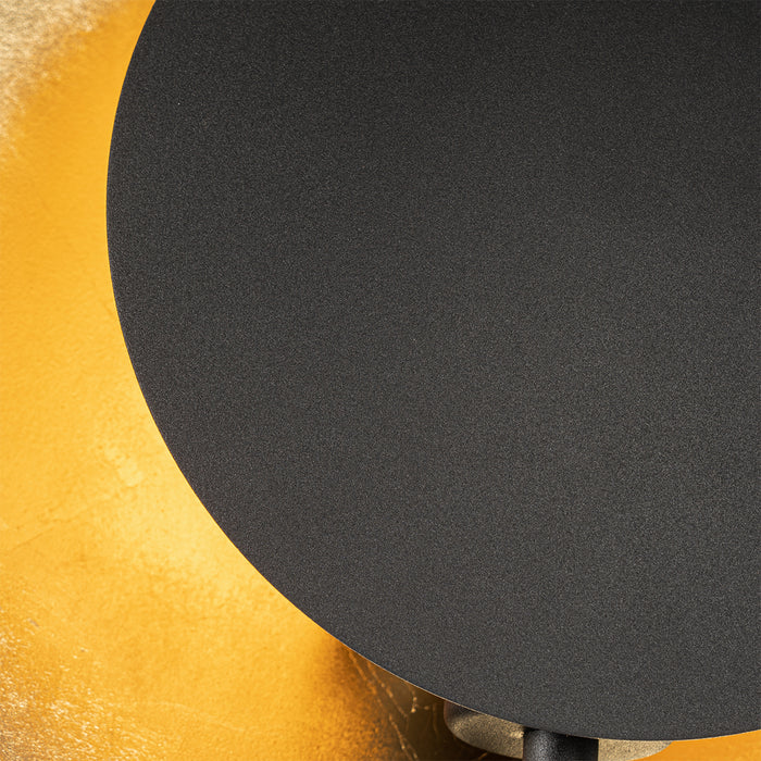 QAZQA Art Deco vloerlamp zwart met goud - Emilienne