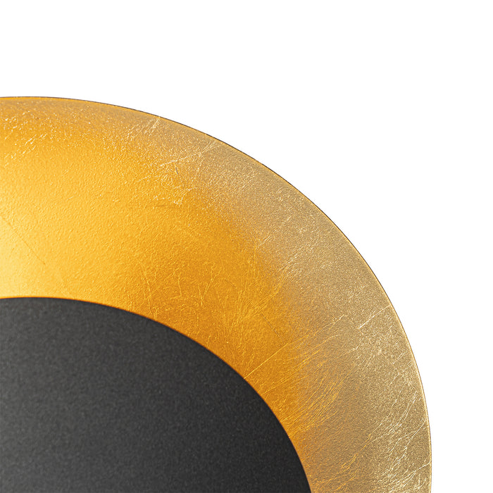 QAZQA Art Deco vloerlamp zwart met goud - Emilienne