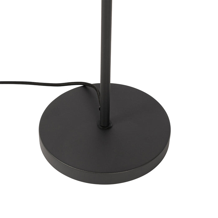 QAZQA Art Deco vloerlamp zwart met goud - Emilienne