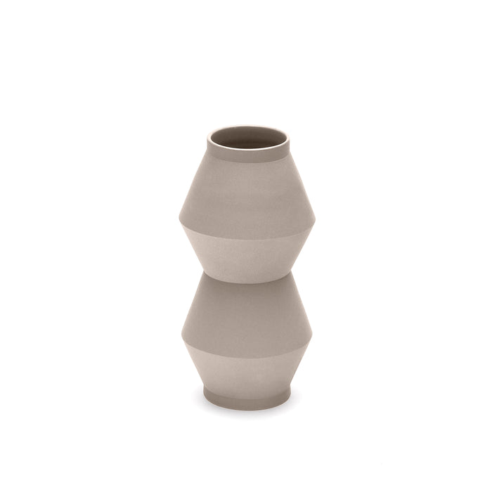 Kave Home - Peratallada keramische vaas in beige, 30 cm