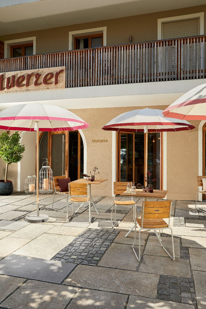 Weishaupl Pagoden Parasol - Rond 240 Cm - Naturel