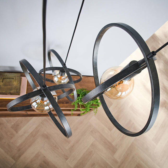 by fonQ Thom Hanglamp 3-lichts - Charcoal