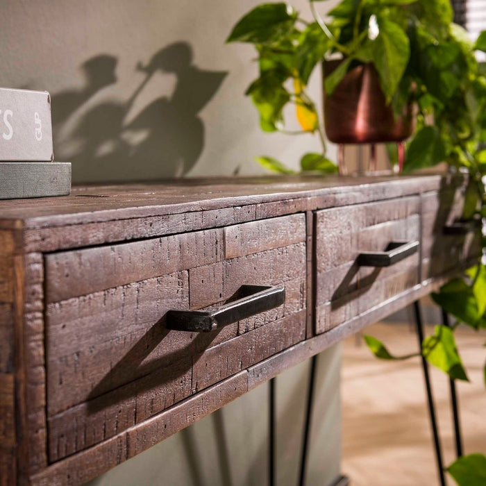 MOOS Abel Sidetable met 3 Lades - Acaciahout