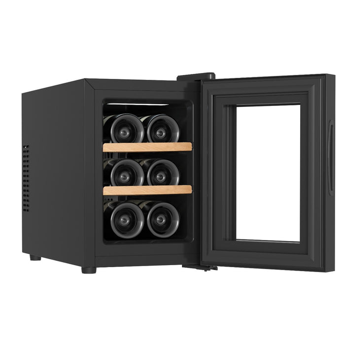 Vinata Sena wijnkoelkast - vol glazen deur - 6 flessen