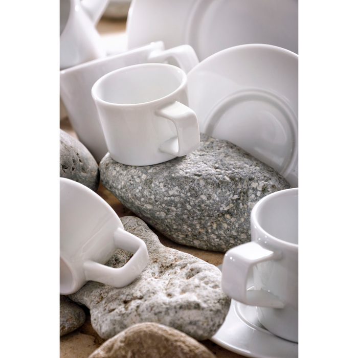 Palmer Kop en schotel White Delight 15 cl - 16 cm Wit 6 stuks