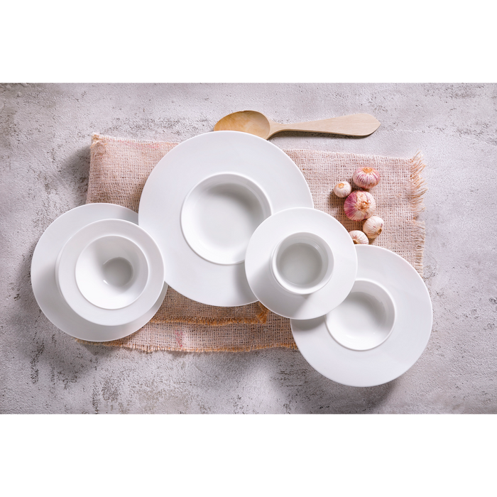Palmer Bord White Delight 29 cm Wit Porselein 2 stuks