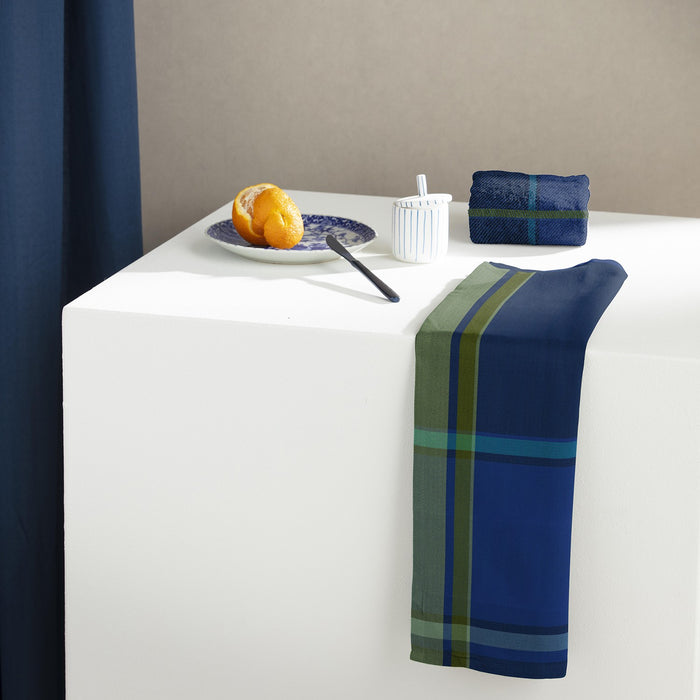 DDDDD theedoek Madras - 60x65 cm - Blue - 6 stuks