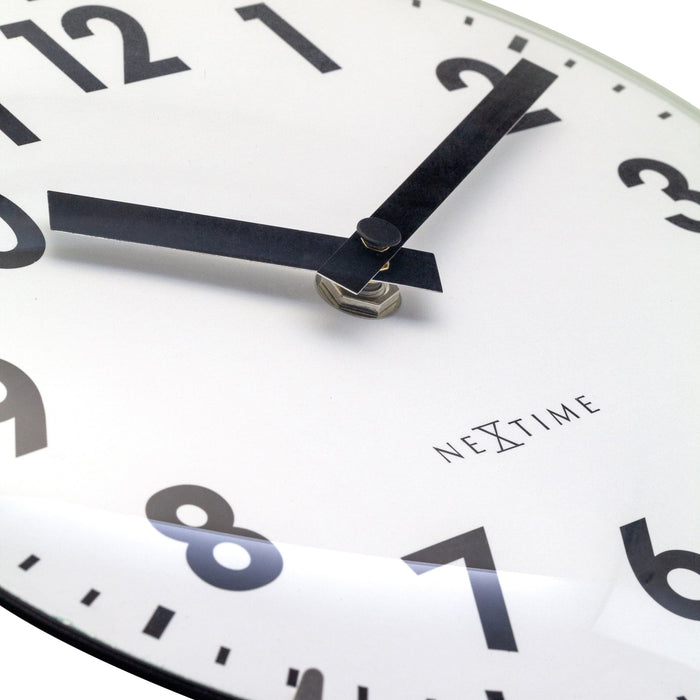 NeXtime - Tafel|Wandklok 20cm-Koepelvormig Glas