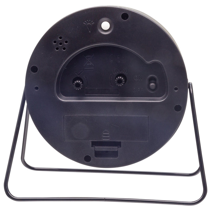 NeXtime - Tafel Wekker 14x13x7cm-Stil-Zwart-Metaal-NeXtime "Berlin