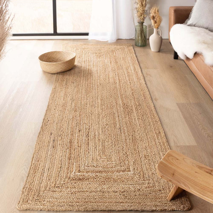 Boho&me Jute loper - Boho & me - naturel - 80x350 cm