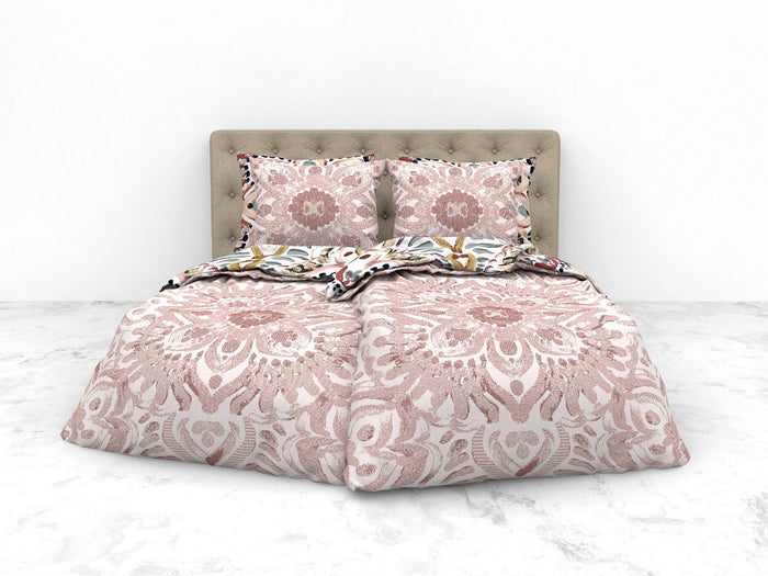 Heckett Lane Dekbedovertrek Katoen Satijn Dobby Thelma - multi