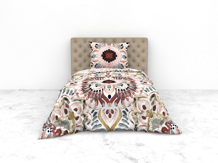 Heckett Lane Dekbedovertrek Katoen Satijn Dobby Thelma - multi