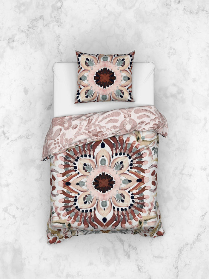 Heckett Lane Dekbedovertrek Katoen Satijn Dobby Thelma - multi