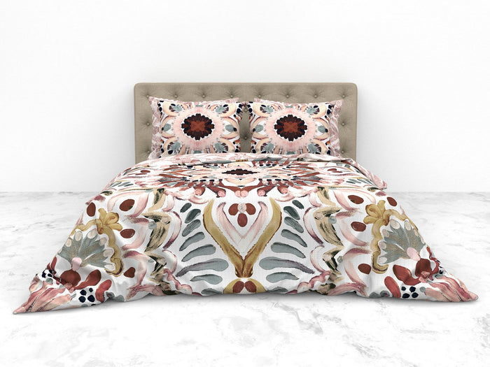Heckett Lane Dekbedovertrek Katoen Satijn Dobby Thelma - multi