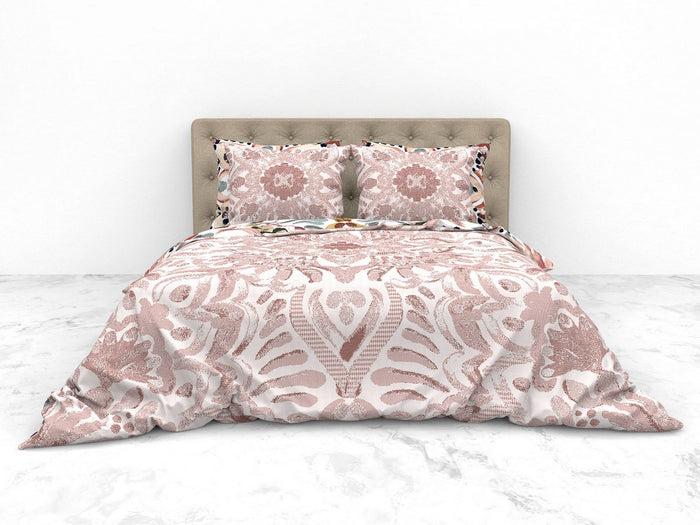 Heckett Lane Dekbedovertrek Katoen Satijn Dobby Thelma - multi