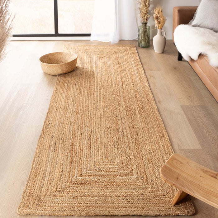 Boho&me Jute loper - Boho & me - naturel - 80x250 cm