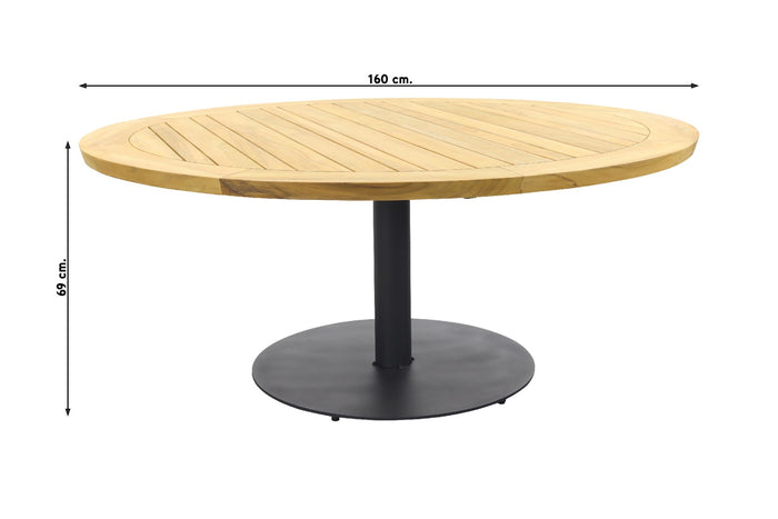 4 Seasons Calpi|Saba Ø160 cm. - Low dining - ronde tuinset