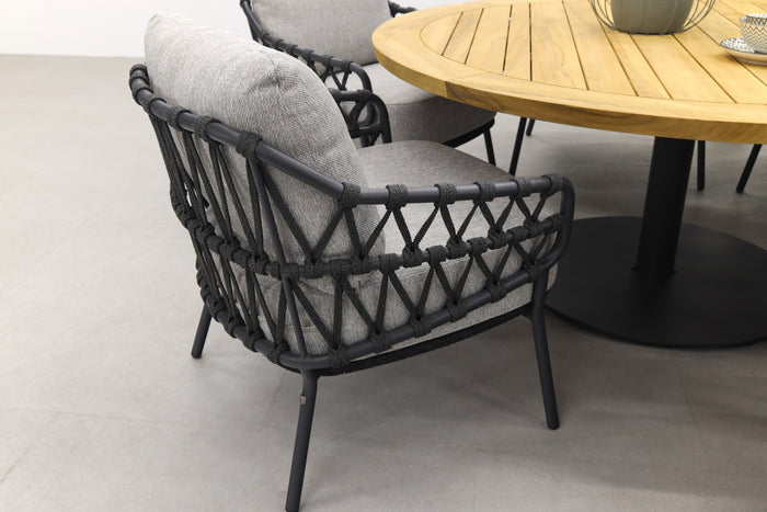 4 Seasons Calpi|Saba Ø160 cm. - Low dining - ronde tuinset