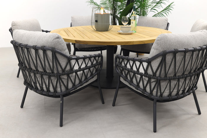 4 Seasons Calpi|Saba Ø160 cm. - Low dining - ronde tuinset