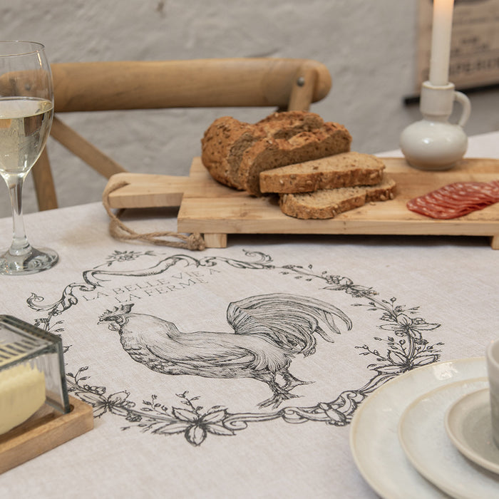 Clayre & Eef Servetten Katoen Set van 6 40x40 cm Beige Katoen Haan