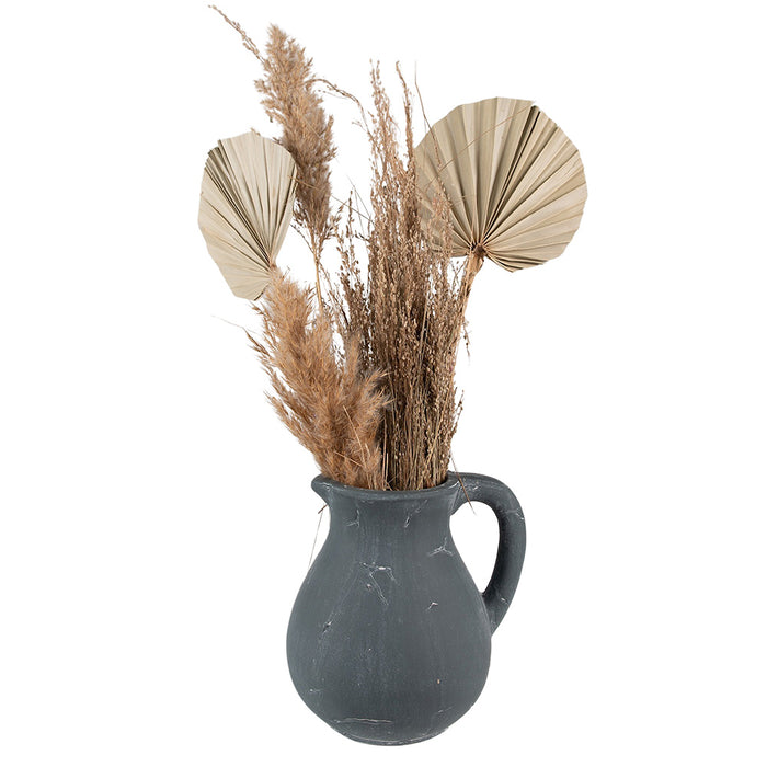 Clayre & Eef Decoratie Kan 22x18x23 cm Grijs Steen Woonaccessoires