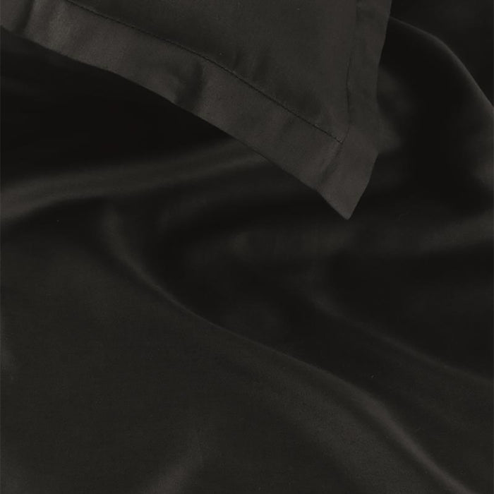 Ambiante Satin Dekbedovertrek 140 x 200/220 cm - Zwart