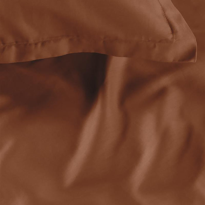Ambiante Satin Dekbedovertrek 140 x 200/220 cm - Bruin