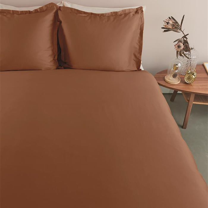Ambiante Satin Dekbedovertrek 140 x 200/220 cm - Bruin