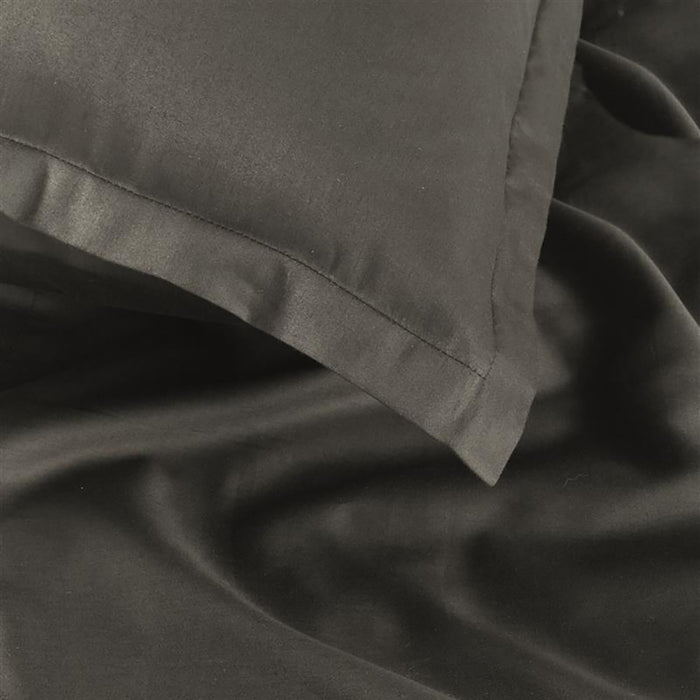 Ambiante Satin Dekbedovertrek 240 x 200/220 cm - Antraciet