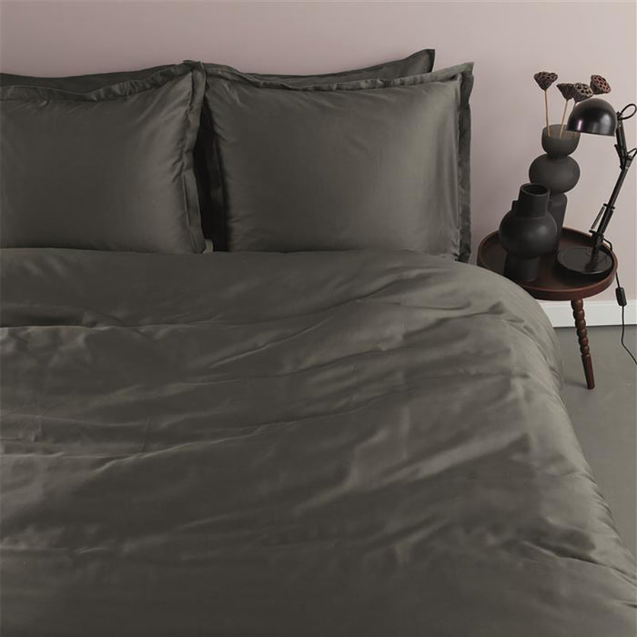 Ambiante Satin Dekbedovertrek 240 x 200/220 cm - Antraciet