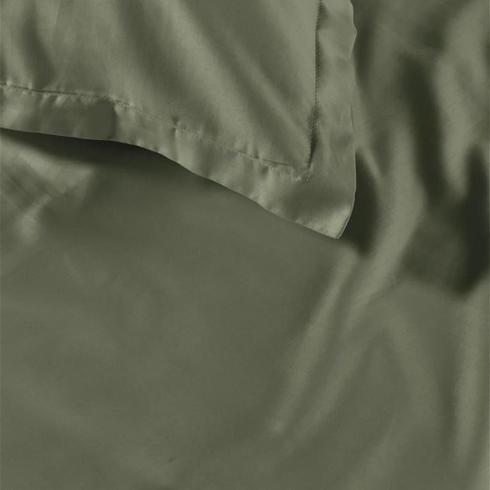 Ambiante Satin Dekbedovertrek 140 x 200/220 cm - Donkergroen