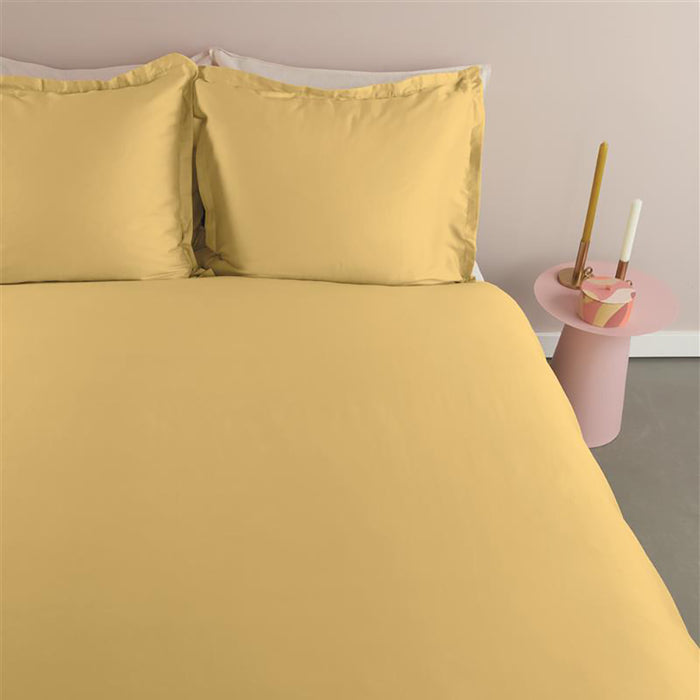 Ambiante Satin Dekbedovertrek 140 x 200/220 cm - Lichtgeel