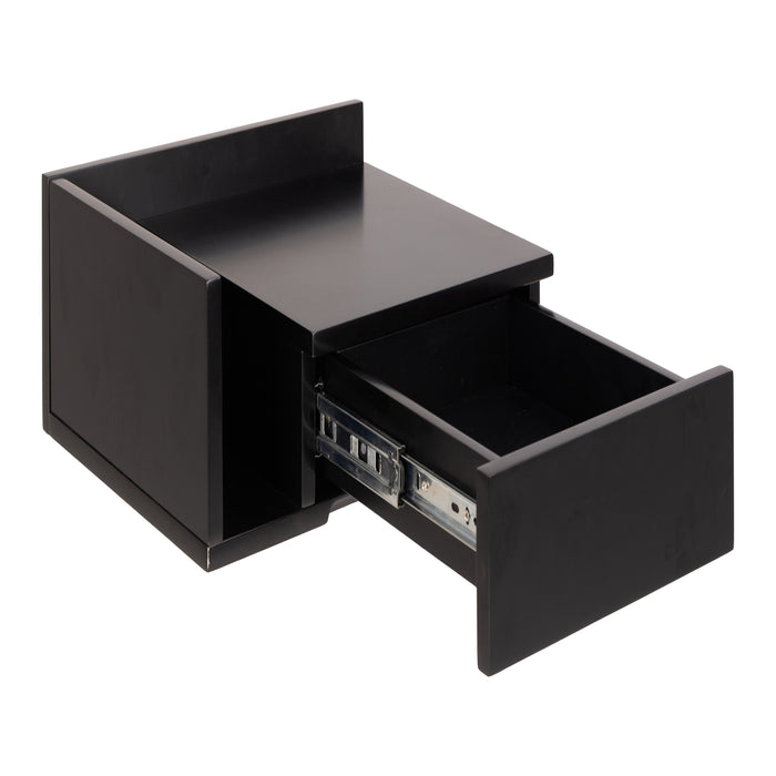 by fonQ basic Zoey Nachtkastje met zijvakje - Zwart