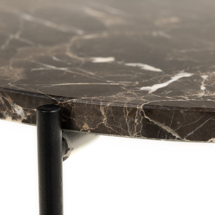 by fonQ Dainty Bijzettafel Ø 42 cm - Bruin