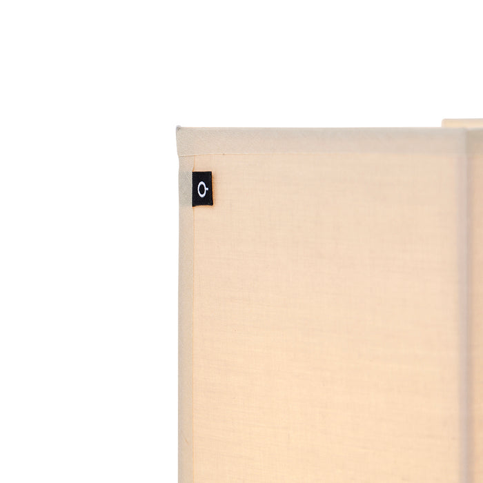 QAZQA Landelijke wandlamp beige met stoffen kap - Vete