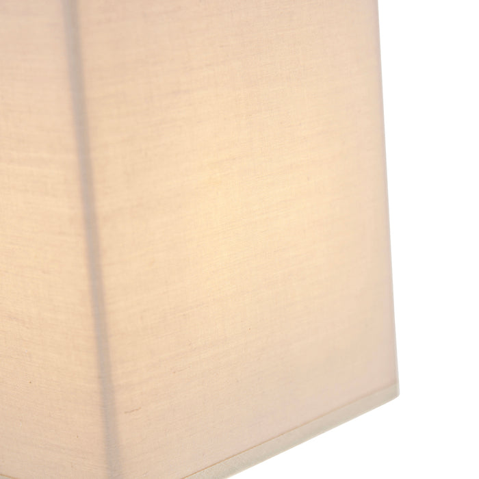 QAZQA Landelijke wandlamp beige met stoffen kap - Vete